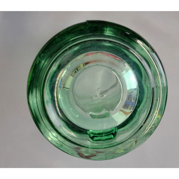 Libbey Coca Cola Glass Mug 16 fl oz Handled Green Tint Heavy 6.25" Tall Embossed - Picture 6 of 12